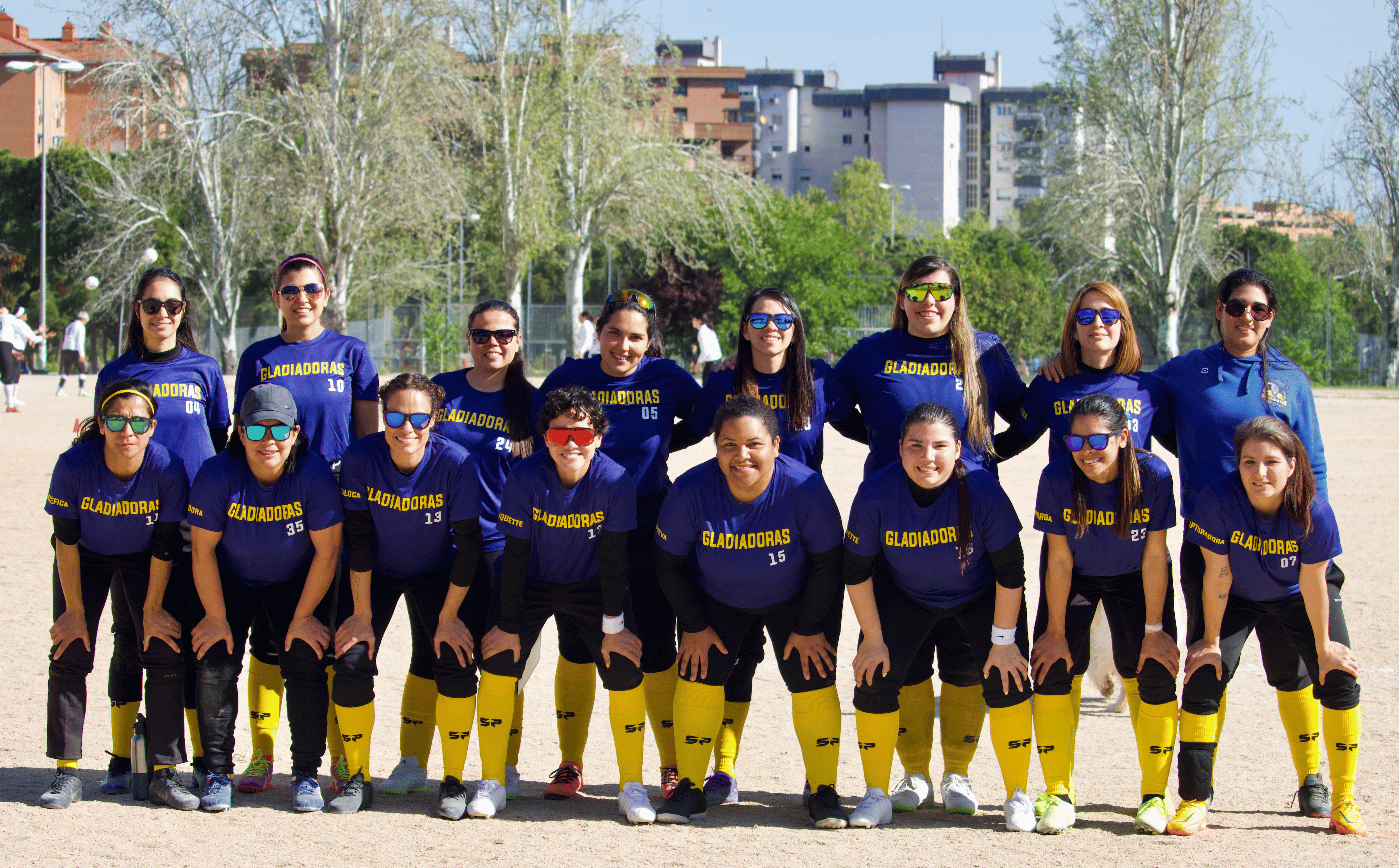 Foto grupal de Gladiadoras de Madrid Kickingball